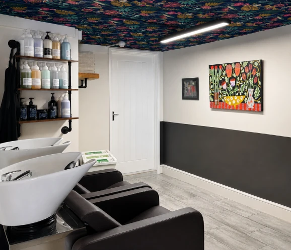 Relax at Hawthorn Hair Modbury, in our feet up hair wash area